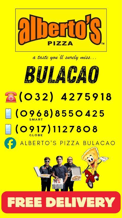 alberto's pizza bulacao|FREE DELIVERY Order yours now .